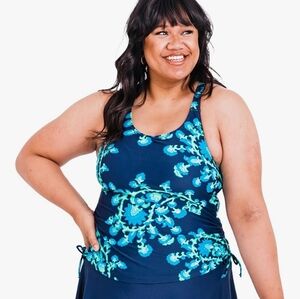 #94. CALYPSA Maya Tankini Swim Top XL